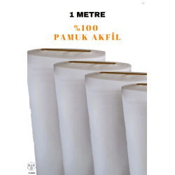 Beyaz Pamuk Saten Kumaş - Beyaz Akfil - Çarşaflık Kumaş
