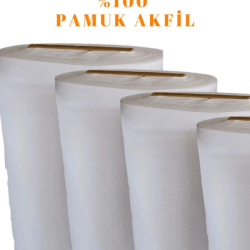Beyaz Pamuk Saten Kumaş - Beyaz Akfil - Çarşaflık Kumaş