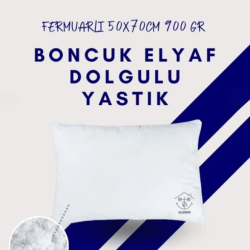 Boncuk Elyaf Dolgulu Fermuarlı Yastık